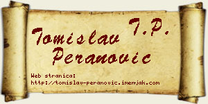 Tomislav Peranović vizit kartica